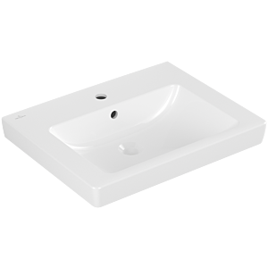 Villeroy & Boch Waschtisch Subway 2.0 71136G01 60 x 47 cm, weiss, mit Hahnloch, mit Überlauf