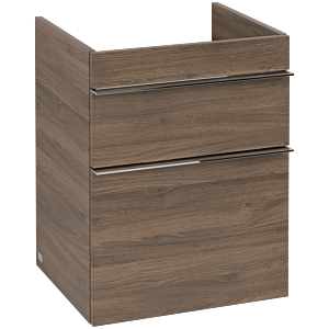 Venticello Villeroy et Boch vasque A92201VH 46,6 x 59 x 42,5 cm, poignée chrome, chêne d&#39;Arizona