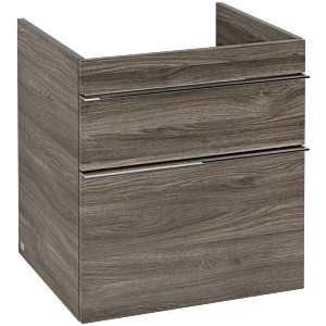 Villeroy and Boch Venticello vanity unit A92301RK 55.3x59x50.2cm, chrome handle, Stone Oak