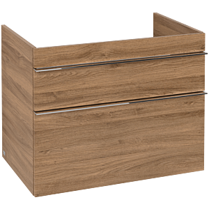 Venticello Villeroy et Boch vasque A92501RH 75,3x59x50,2cm, poignée chromée, Kansas Oak