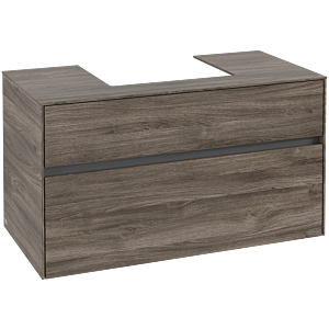 Collaro Villeroy et Boch vasque C01600RK 100x54.8x50cm, centre de vasque, Stone Oak