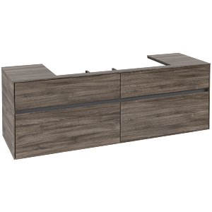 Collaro Villeroy et Boch vasque C03100RK 160x54.8x50cm, centre de vasque, Stone Oak