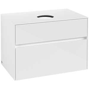 Villeroy and Boch Collaro vanity unit C03700DH 80 x 54.8 x 50 cm, Glossy White