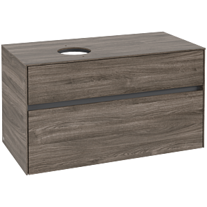 Villeroy und Boch Collaro Waschtischunterschrank C03900RK 100x54,8x50cm, Waschtisch links, Stone Oak