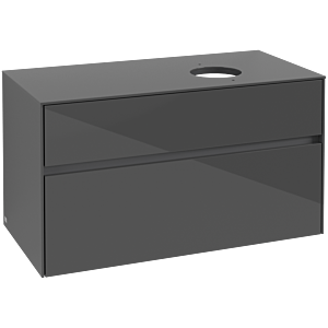 Collaro Villeroy et Boch vasque C04000FP 100 x 54,8 x 50 cm, Glossy Grey