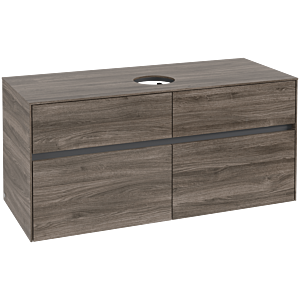 Collaro Villeroy et Boch vasque C04100RK 120x54.8x50cm, centre de vasque, Stone Oak