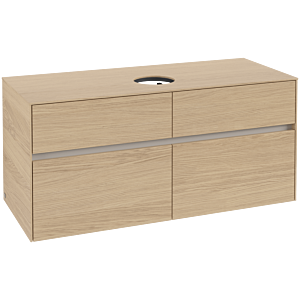 Villeroy und Boch Collaro Waschtischunterschrank C04100VJ 120 x 54,8 x 50 cm, Waschtisch mittig, Nordic Oak