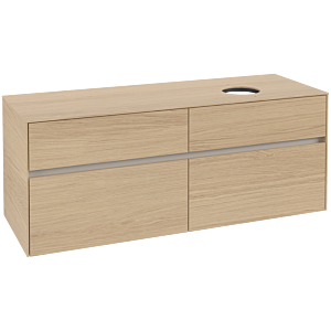 Villeroy und Boch Collaro Waschtischunterschrank C04700VJ 140 x 54,8 x 50 cm, Waschtisch rechts, Nordic Oak