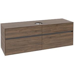 Villeroy und Boch Collaro Waschtischunterschrank C04900VH 160 x 54,8 x 50 cm, Waschtisch mittig, Arizona Oak