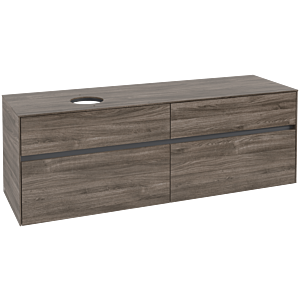 Villeroy and Boch Collaro vanity unit C05000RK 160x54.8x50cm, vanity unit left, Stone Oak