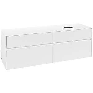Villeroy und Boch Collaro Waschtischunterschrank C05100MS 160 x 54,8 x 50 cm, Waschtisch rechts, White Matt