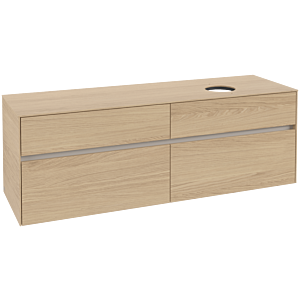 Villeroy und Boch Collaro Waschtischunterschrank C05100VJ 160 x 54,8 x 50 cm, Waschtisch rechts, Nordic Oak