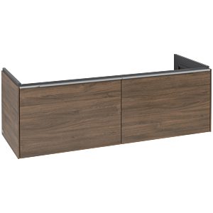 Villeroy and Boch Subway 3.0 vanity unit C56700VH 127.2x42.9x47.8cm, without LED / handle aluminum glossy, arizona oak