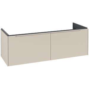 Villeroy und Boch Subway 3.0 Waschtisch-Unterschrank C56702VN 127,2x42,9x47,8cm, ohne LED/Griff monochrom, cashmere grey