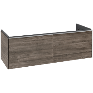 Villeroy and Boch Subway 3.0 vanity unit C567L0RK 127.2x42.9x47.8cm, with LED / handle aluminum glossy, stone oak