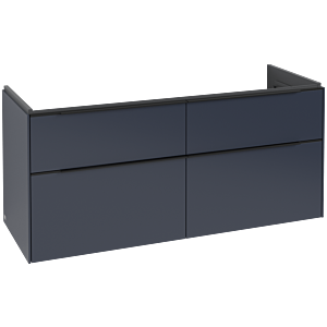 Subway 3.0 Villeroy et Boch vasque C56801VQ 127,2x56,6x47,8cm, sans LED / poignée Noir volcan, bleu marine