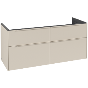 Villeroy und Boch Subway 3.0 Waschtisch-Unterschrank C56802VN 127,2x56,6x47,8cm, ohne LED/Griff monochrom, cashmere grey