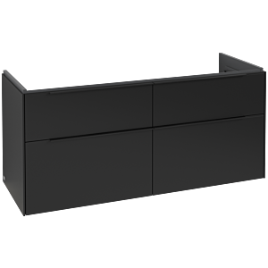 Subway 3.0 Villeroy et Boch vasque C568L1VL 127,2x56,6x47,8cm, avec LED / poignée Noir volcan, noir volcan