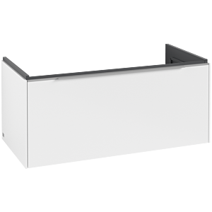 Villeroy and Boch Subway 3.0 vanity unit C56900VF 97.3x42.9x47.8cm, without LED / handle aluminum glossy, pure white