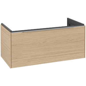 Villeroy and Boch Subway 3.0 vanity unit C56900VJ 97.3x42.9x47.8cm, without LED / handle aluminum glossy, nordic oak