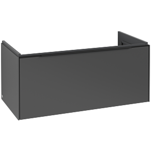 Villeroy und Boch Subway 3.0 Waschtisch-Unterschrank C56901VR 97,3x42,9x47,8cm, ohne LED/Griff Volcano black, graphite