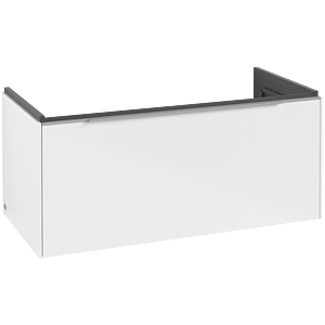Subway 3.0 Villeroy et Boch vasque C569L0VE 97,3x42,9x47,8cm, avec LED / poignée aluminium brillant, blanc brillant