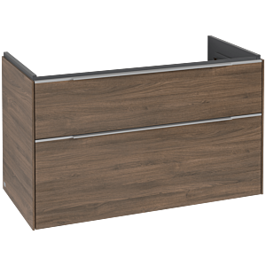 Villeroy and Boch Subway 3.0 vanity unit C57000VH 97.3x57.6x47.8cm, without LED / handle aluminum glossy, arizona oak