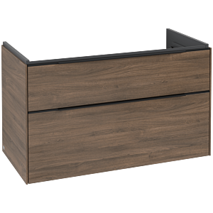 Villeroy and Boch Subway 3.0 vanity unit C57001VH 97.3x57.6x47.8cm, without LED / handle Volcano black, arizona oak