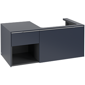 Villeroy and Boch Subway 3.0 vanity unit C571L0VQ 100.1x42.25x51.6cm, with LED / handle aluminum glossy, marine blue