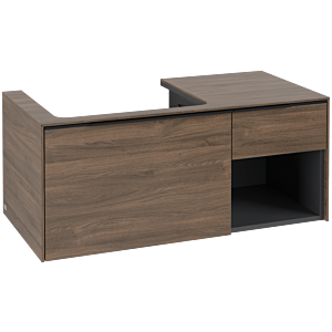 Villeroy and Boch Subway 3.0 vanity unit C57201VH 100.1x42.25x51.6cm, without LED / handle Volcano black, arizona oak