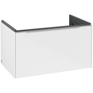 Villeroy und Boch Subway 3.0 Waschtisch-Unterschrank C57300VE 77,2x42,9x47,8cm, ohne LED/Griff Aluminium glänzend, brilliant white