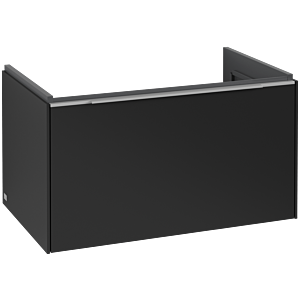 Villeroy und Boch Subway 3.0 Waschtisch-Unterschrank C57300VL 77,2x42,9x47,8cm, ohne LED/Griff Aluminium glänzend, volcano black