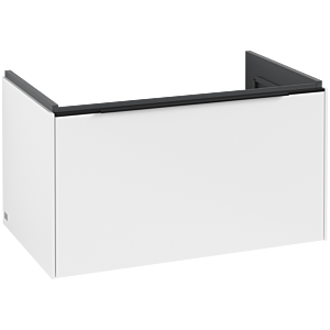 Subway 3.0 Villeroy et Boch vasque C57301VF 77,2x42,9x47,8cm, sans LED / poignée Volcano noir, blanc pur