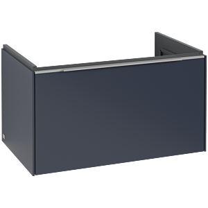 Villeroy und Boch Subway 3.0 Waschtisch-Unterschrank C573L0VQ 77,2x42,9x47,8cm, mit LED/Griff Aluminium glänzend, marine blue