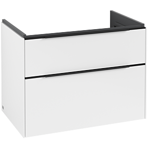 Subway 3.0 Villeroy et Boch vasque C57401VF 77,2x57,6x47,8cm, sans LED / poignée Volcano noir, blanc pur