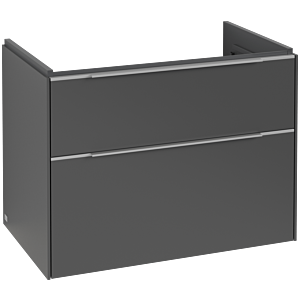 Villeroy and Boch Subway 3.0 vanity unit C574L0VR 77.2x57.6x47.8cm, with LED / handle aluminum glossy, graphite