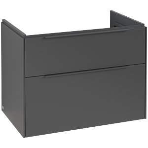 Subway 3.0 Villeroy et Boch vasque C574L2VR 77,2x57,6x47,8cm, avec LED / poignée monochrome, graphite