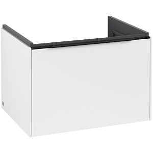 Subway 3.0 Villeroy et Boch vasque C57501VF 62,2x42,9x47,8cm, sans LED / poignée Volcano noir, blanc pur