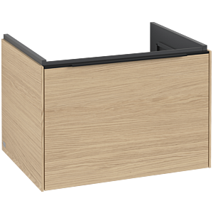 Villeroy and Boch Subway 3.0 vanity unit C57501VJ 62.2x42.9x47.8cm, without LED / handle Volcano black, nordic oak