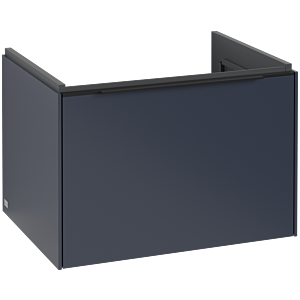 Villeroy and Boch Subway 3.0 vanity unit C575L1VQ 62.2x42.9x47.8cm, with LED / handle Volcano black, marine blue