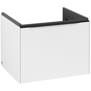Subway 3.0 Villeroy et Boch vasque C57701VF 57,2x42,9x47,8cm, sans LED / poignée Volcano noir, blanc pur