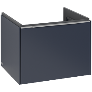 Subway 3.0 Villeroy et Boch vasque C577L0VQ 57,2x42,9x47,8cm, avec LED / poignée aluminium brillant, bleu marine
