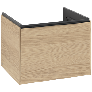 Subway 3.0 Villeroy et Boch vasque C577L1VJ 57,2x42,9x47,8cm, avec LED / poignée Volcano noir, chêne nordique