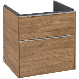 Villeroy and Boch Subway 3.0 vanity unit C57800RH 57.2x57.6x47.8cm, without LED / handle aluminum glossy, kansas oak