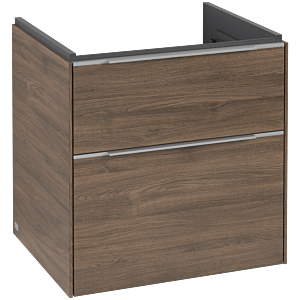 Villeroy and Boch Subway 3.0 vanity unit C578L0VH 57.2x57.6x47.8cm, with LED / handle aluminum glossy, arizona oak