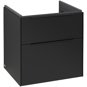 Subway 3.0 Villeroy et Boch vasque C578L1VL 57,2x57,6x47,8cm, avec LED / poignée Noir volcan, noir volcan