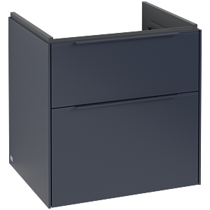 Subway 3.0 Villeroy et Boch vasque C578L2VQ 57,2x57,6x47,8cm, avec LED / poignée monochrome, bleu marine