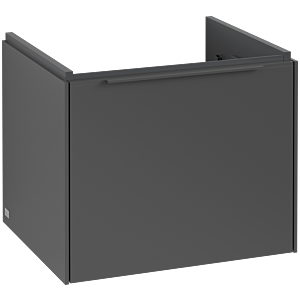 Villeroy und Boch Subway 3.0 Waschtisch-Unterschrank C57902VR 52,3x42,9x44,75cm, ohne LED/Griff monochrom, graphite