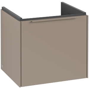 Villeroy und Boch Subway 3.0 Waschtisch-Unterschrank C58002VM 47,3x42,9x40,75cm, ohne LED/Griff monochrom, taupe
