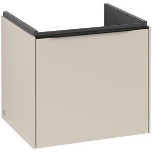 Subway 3.0 Villeroy et Boch vasque C580L1VN 47,3x42,9x40,75cm, avec LED / poignée Noir volcan, gris cachemire